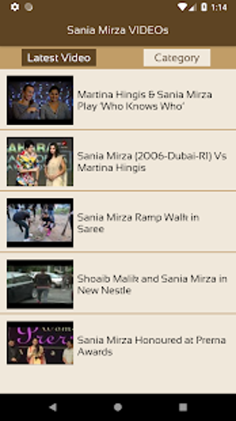 Imagen 1 para Sania Mirza VIDEOs