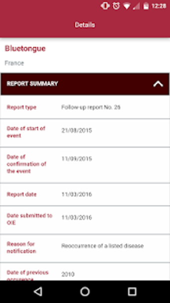 Image 1 for OIE WAHIS Alerts