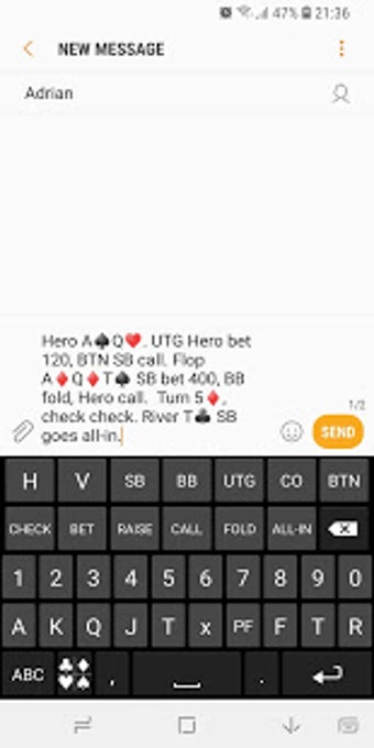 Image 0 for Poker Hand History Keyboa…