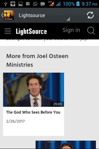 Image 0 for Joel Osteen Daily Devotio…