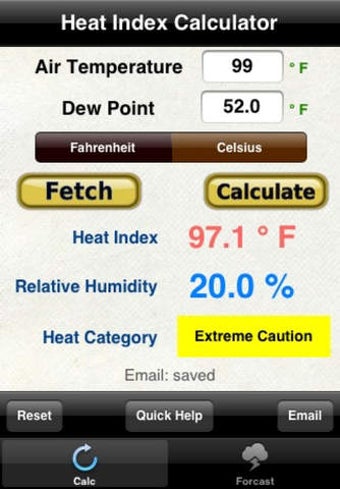 Imagen 0 para Heat Index & Relative Hum…