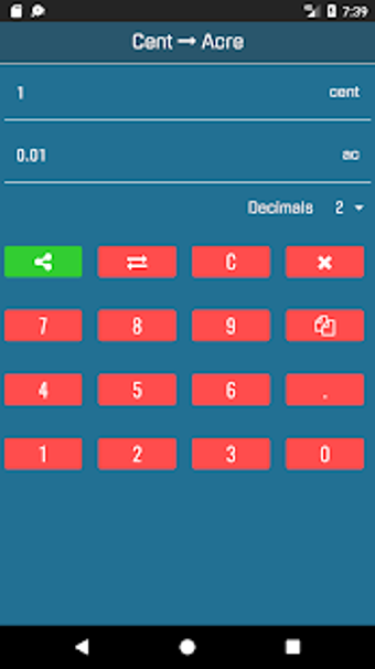 Imagen 1 para Acre to Cent Converter