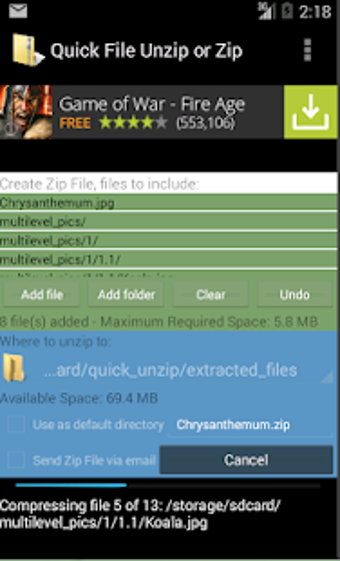 Image 2 for Quick File Unzip Or Zip (…