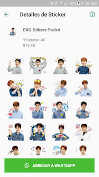 Imagen 2 para EXO Stickers KPop para Wh…