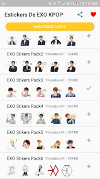 Imagen 0 para EXO Stickers KPop para Wh…