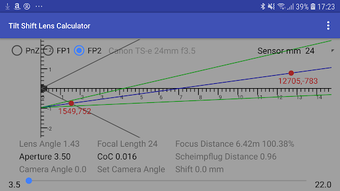 Imagen 0 para Tilt Shift Lens Calculato…