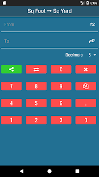 Imagen 1 para Square Feet to Square Yar…