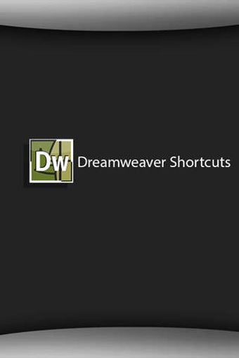 Image 0 for Shortcuts for DreamWeaver