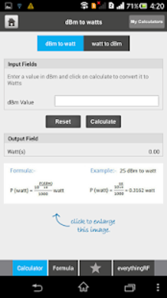 Imagen 1 para RF Calculators