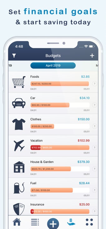 Image 1 for MoneyStats - Expense Trac…