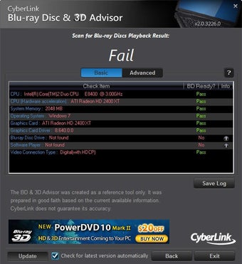 Image 0 for CyberLink BD & 3D Advisor