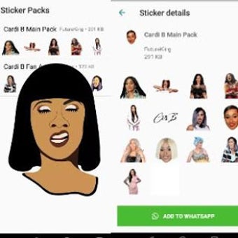 Image 0 for Cardi B stickers for What…