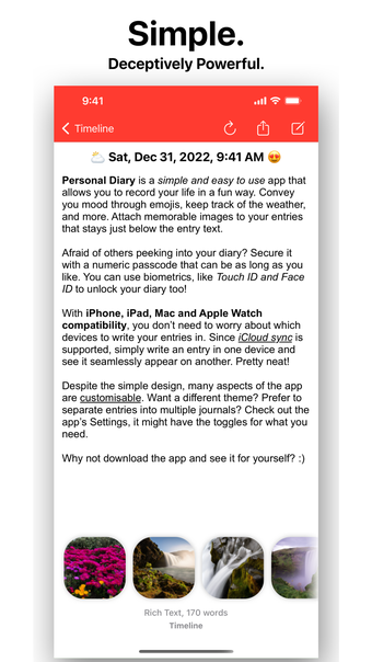Image 0 for Personal Diary - Simple D…