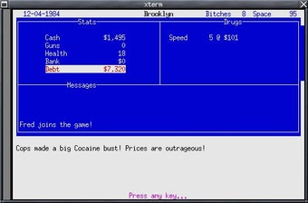 Image 0 for Dope Wars (Linux)