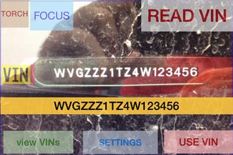 Image 0 for VIN ocr