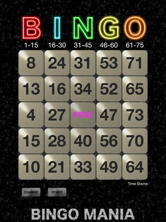 Image 0 for BINGO MANIA The Card for …
