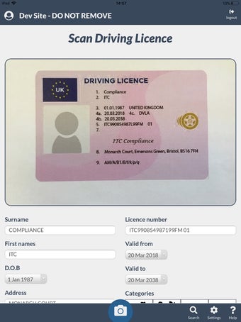 Image 0 for Apex Driving Licence Scan…