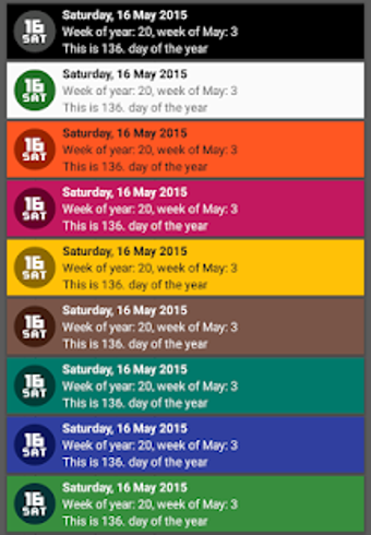 Image 2 for Date In Tray / Status Bar