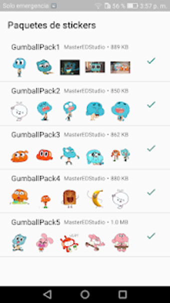 Imagen 1 para Cartoons Stickers Gumball…