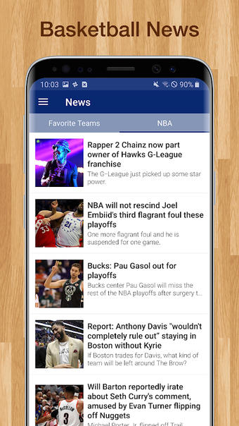 Image 0 for Scores App: for NBA Baske…