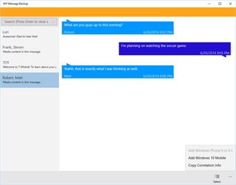 Imagen 3 para WP Message Backup for Win…