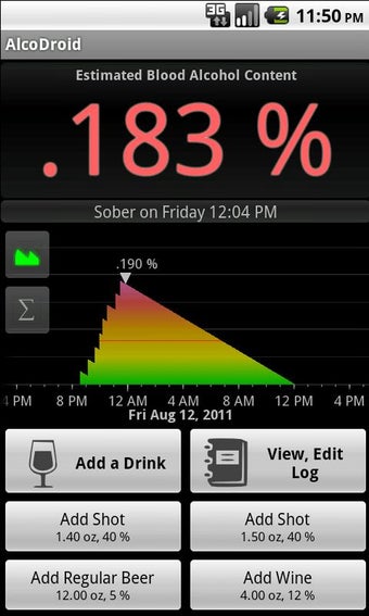 Imagen 0 para AlcoDroid Alcohol Tracker