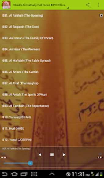 Imagen 1 para Al Huthaify Full Quran Of…