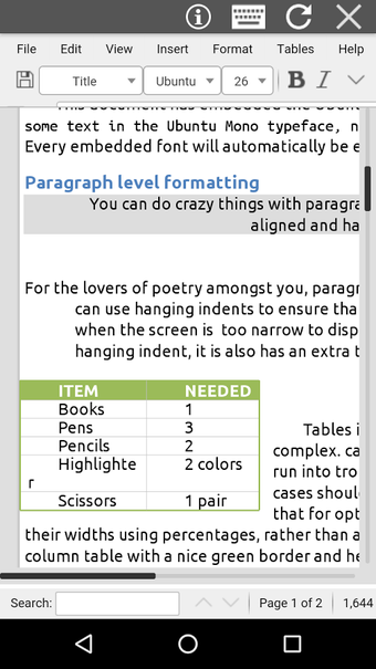 Image 1 for AndroDOC editor for Doc &…