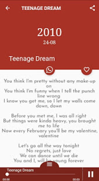 Image 1 for All Katy Perry Songs Lyri…