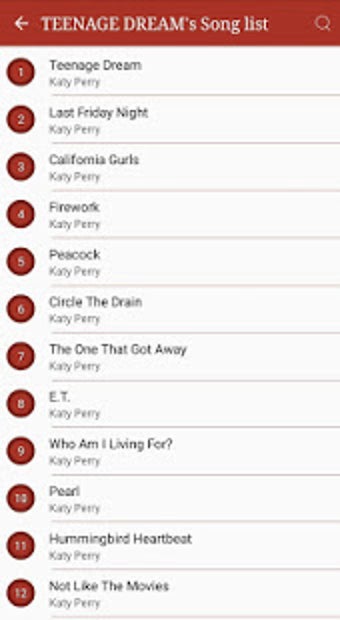 Image 3 for All Katy Perry Songs Lyri…