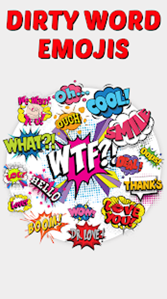 Imagen 1 para Dirty Word Emoji Sticker …