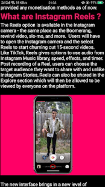Image 3 for Guide pour instagram Reel…