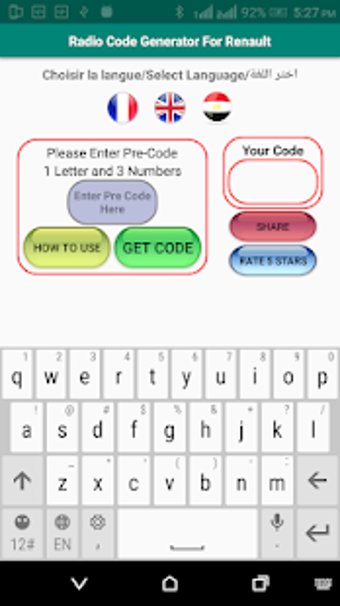 Imagen 1 para Radio Code Generator For …