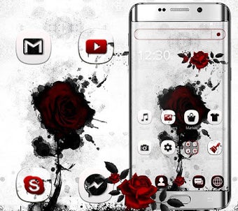Image 2 for Dark Rose Ink Theme