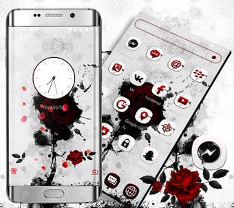 Image 0 for Dark Rose Ink Theme