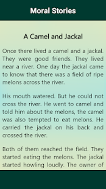 Image 0 for Moral Stories - Short Eng…
