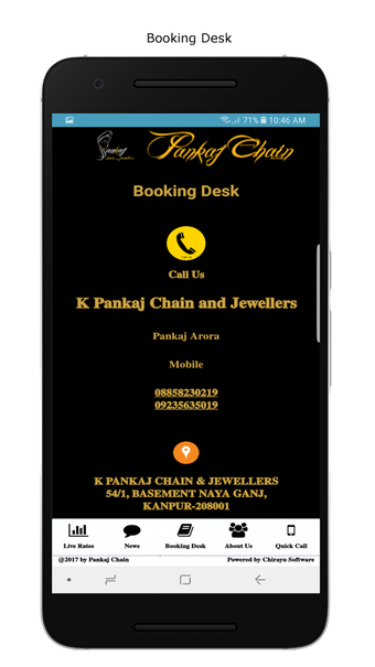 Imagen 1 para Pankaj Chain - Gold - Sil…