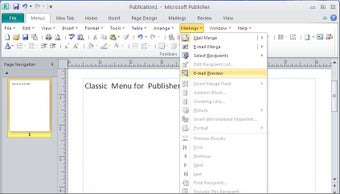 Image 0 for Classic Menu for Publishe…