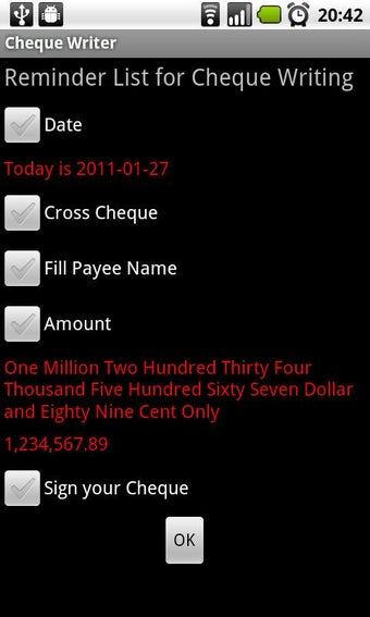 Image 1 for Cheque Writer
