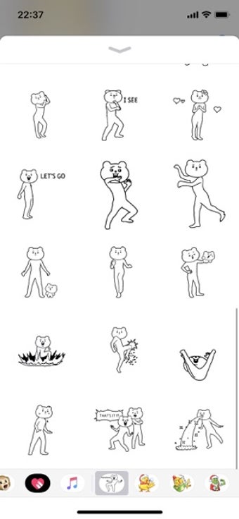 Image 2 for Bear Betakkuma Funny Stic…