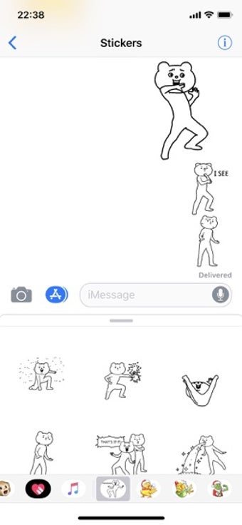 Image 1 for Bear Betakkuma Funny Stic…