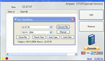 Image 0 for Ampare Set Time Open File…