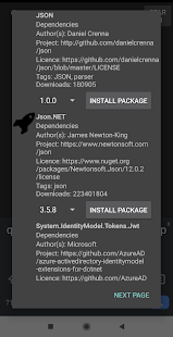 Image 1 for C# Shell Packages Plugin