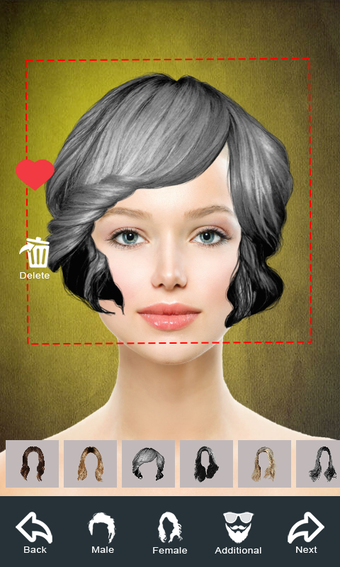 Image 2 for Hairstyle Changer app, vi…