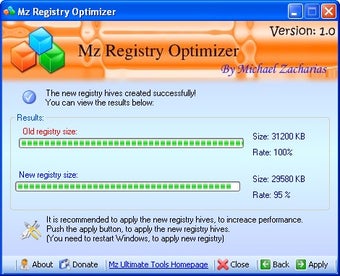 Imagen 0 para Mz Registry Optimizer