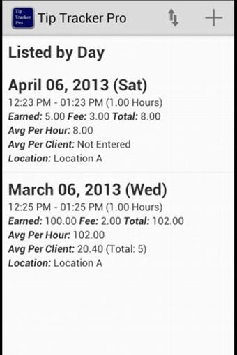 Image 1 for Tip Tracker Pro (No ad)