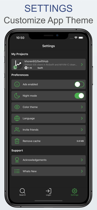 Image 0 for SwiftHub - Git Client
