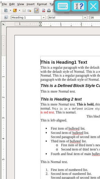 Image 0 for OffiWriter document edito…