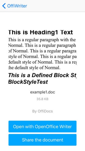Image 1 for OffiWriter document edito…