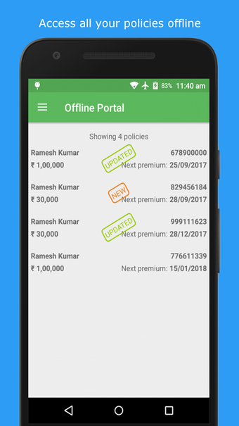 Image 1 for LIC Customer Portal App